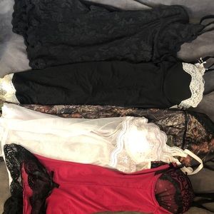 Bundle of lingerie nightgowns sleepwear